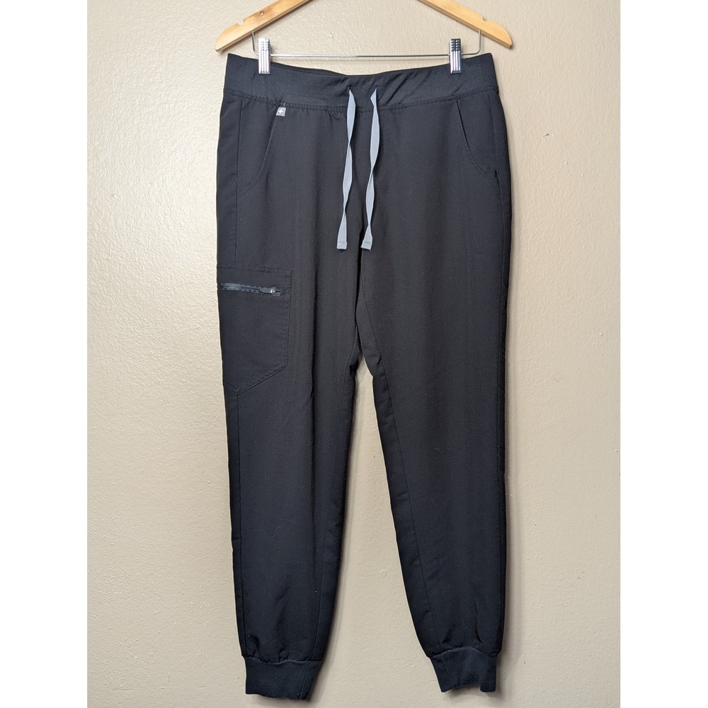 Figs Zamora Jogger Scrub Pants Women Medium Black W18SW200S Medical Workwear